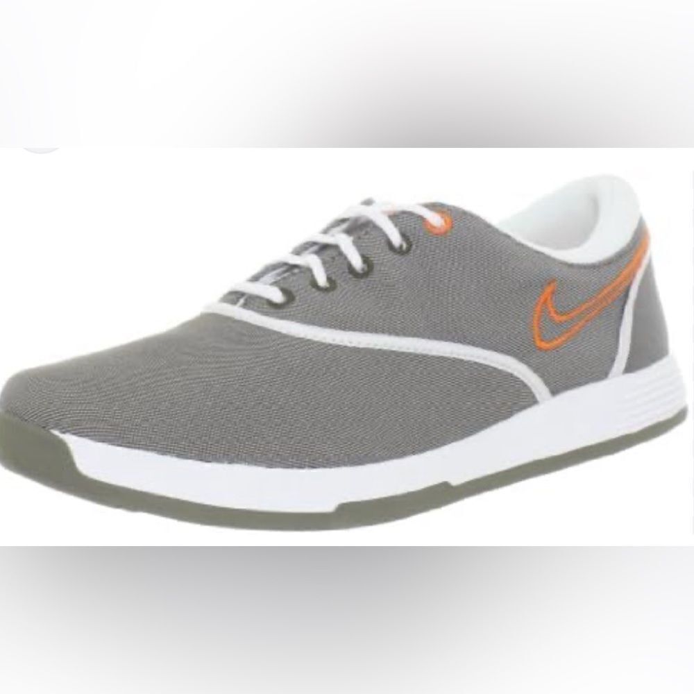 Nike Lunarlon Grey & Orange Athletic Sneakers, Women’s Size 9.5